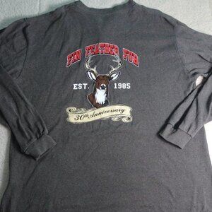 Walls Fin, Feather, Fur Gray L/S Work Wear Large